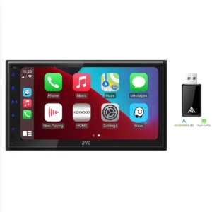 applu sterio JVC KW-M593BT - 6.8" CarPlay & Android Auto Bluetooth Screen Mirroring Stereo + Wireless Adaptor