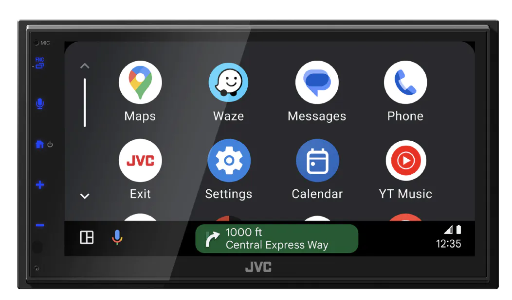 JVC KW-M593BT - 6.8" CarPlay & Android Auto Bluetooth Screen Mirroring Stereo + Wireless Adaptor - Image 2