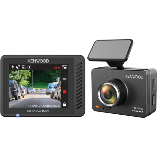 Kenwood DRV-A310W Dashboard Camera with 2.0" LCD HD Recording & Wireless Link With 20GB SD