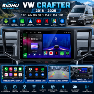 Volkswagen Crafter 2018–2025 Premium Android Car Stereo – 6GB RAM + 128GB | Apple CarPlay & Android Auto